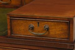 English Georgian Mahogany Demilune Writing Desk - 2799343