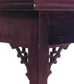 English Georgian Mahogany Flip Top Console Table - 1427951