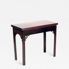 English Georgian Mahogany Flip Top Console Table - 1430469