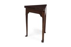 English Georgian Mahogany Flip Top Console Table - 4169910