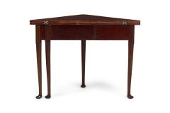 English Georgian Mahogany Flip Top Console Table - 4169911