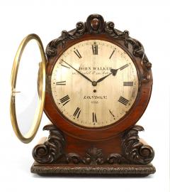 English Georgian Mahogany Mantel Clock - 4321430
