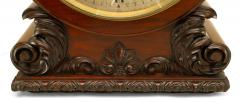 English Georgian Mahogany Mantel Clock - 4321434