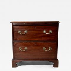 English Georgian Mahogany Two Drawer Bachelors Chest circa 1760 - 3600704