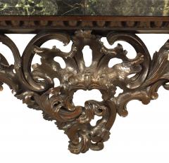 English Georgian Mahogany and Marble Top Console Table - 1428835