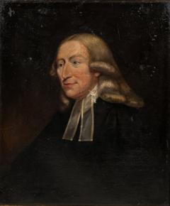 English Georgian Man in Black Portrait - 4539407