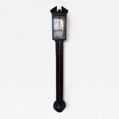 English Georgian Narrow Mahogany Case Wall Barometer - 4690120