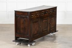 English Georgian Oak Dresser Base - 4336173