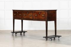 English Georgian Oak Dresser Base - 4345960