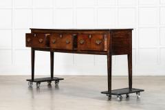 English Georgian Oak Dresser Base - 4345961