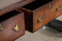 English Georgian Oak Dresser Base - 4345966
