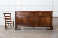 English Georgian Oak Provincial Dresser Base - 2843953