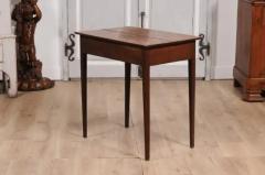 English Georgian Period 18th Century Fruitwood Side Table with Single Drawer - 3596033