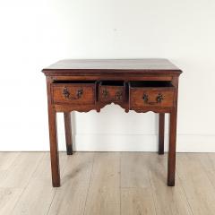 English Georgian Provincial Oak Side Table or Lowboy circa 1800 - 3766619