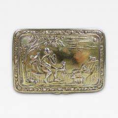 English Georgian Regency Sheep Shepherd Snuffbox 1812 - 3988569