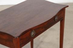 English Georgian Serpentine Mahogany Side Table - 4420108