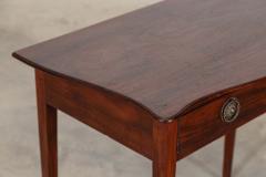 English Georgian Serpentine Mahogany Side Table - 4420109