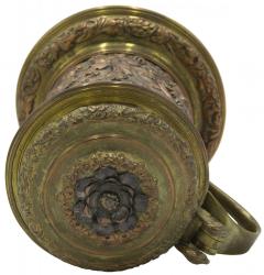 English Georgian Silver Plate Gilt Tankard - 4519582