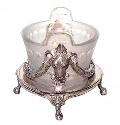 English Georgian Silver Plate Rams Head Centerpiece - 4666157