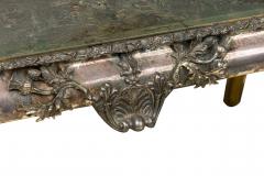 English Georgian Silver Plate and Bronze Coffee Low Table - 4170033