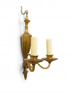 English Georgian Style Brass Vasiform Wall Sconces - 1398898