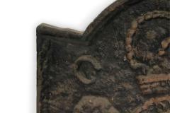 English Georgian Style Cast Iron Coat of Arms Wall Plaque - 4200418