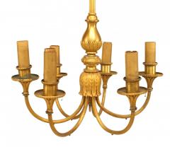 English Georgian Style Gilt Bronze Chandelier - 4170292