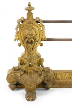 English Georgian Style Gilt Bronze Fire Fender - 4658475
