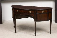English Georgian Style Mahogany Demilune Credenza - 4652102