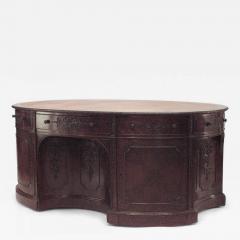 English Georgian Style Mahogany Partners Desk - 4627874
