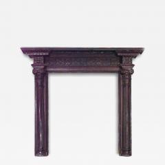 English Georgian Style Oak Carved Mantel - 4325790