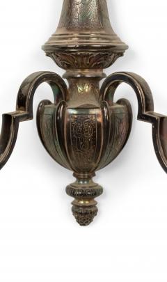 English Georgian Style Silver Plate Wall Sconce - 4659141