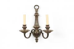 English Georgian Style Silver Plate Wall Sconce - 4659150