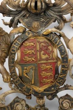 English Georgian Unicorn and Lion Coat of Arms - 4201541