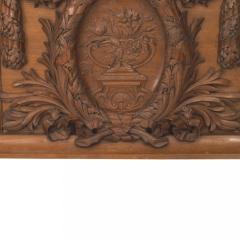 English Georgian Walnut Wreath Wall Plaques - 4321485