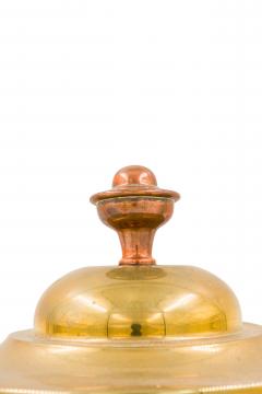 English Georgian style Brass Round Bucket With Lid - 4674926