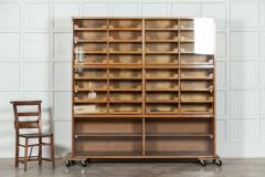 English Glazed Oak Haberdashery Cabinet - 3061625