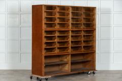 English Glazed Oak Haberdashery Cabinet - 3061626