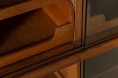 English Glazed Oak Haberdashery Cabinet - 3061634