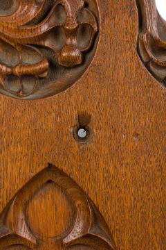 English Gothic Bronze Faucet Oak Wall Plaque - 4201753