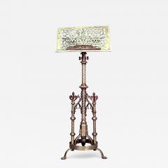 English Gothic Revival Brass Lectern Music Stand - 4642244