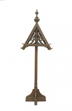 English Gothic Revival Oak Duet Stand - 4322601