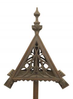 English Gothic Revival Oak Duet Stand - 4322602