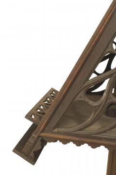 English Gothic Revival Oak Duet Stand - 4322604