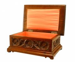 English Gothic Revival Style Oak Letter Box - 4517478