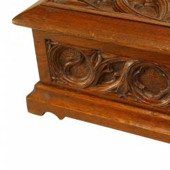 English Gothic Revival Style Oak Letter Box - 4517479