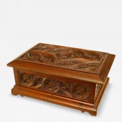 English Gothic Revival Style Oak Letter Box - 4522230