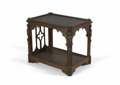 English Gothic Style Oak End Table - 3173027