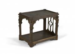 English Gothic Style Oak End Table - 3173029