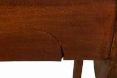 English Hepplewhite Elm Wood Leather Seat Commode Armchair - 4170015